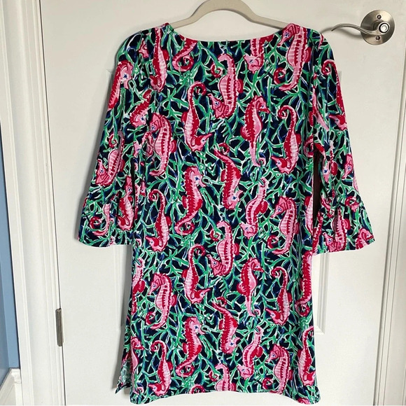 Talbots Seahorse Flounce Sleeve Cover-Up/Multicolor 29714 - Picture 8 of 14